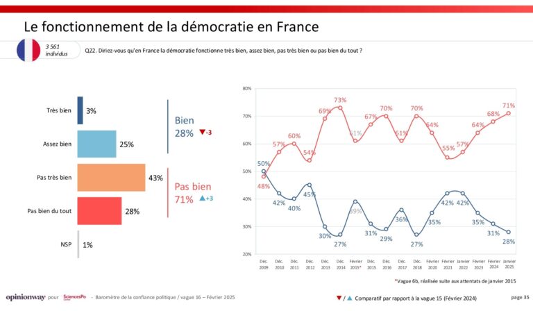 Fonctionnement de la démocratie en France ?