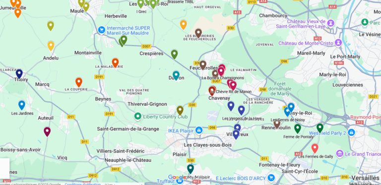 Carte de producteurs locaux